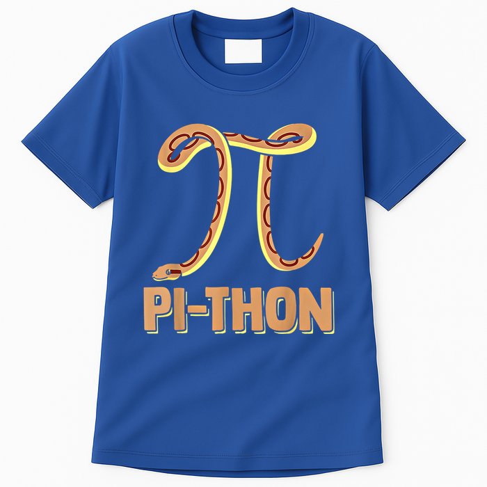 Funny Python Snake Math Pi Symbol Pi Day Meaningful Gift Tall T-Shirt