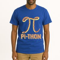 Funny Python Snake Math Pi Symbol Pi Day Meaningful Gift Tall T-Shirt