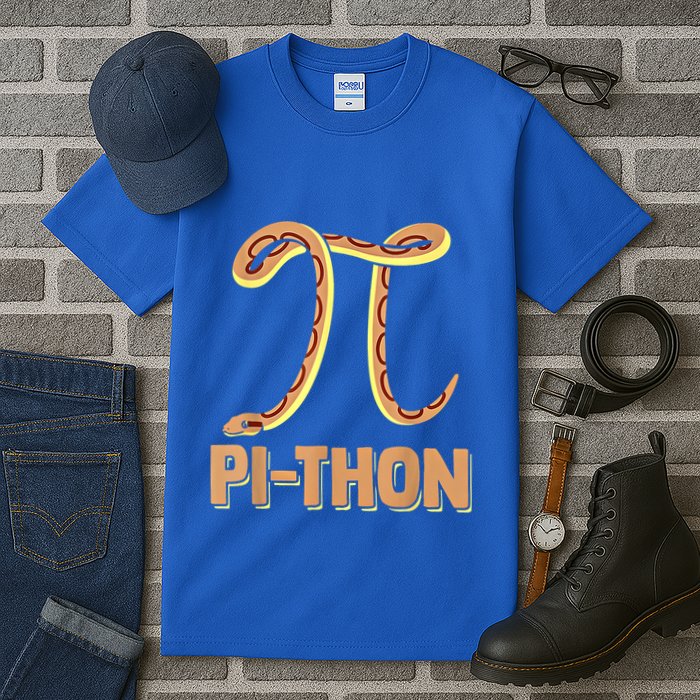 Funny Python Snake Math Pi Symbol Pi Day Meaningful Gift Tall T-Shirt