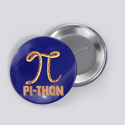 Funny Python Snake Math Pi Symbol Pi Day Meaningful Gift Button
