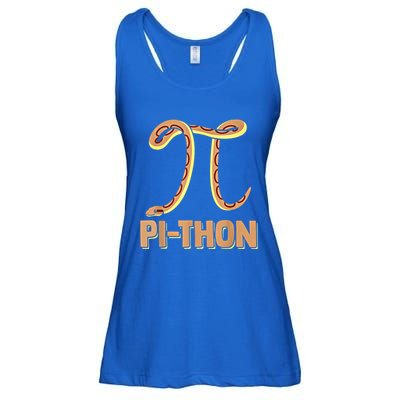 Funny Python Snake Math Pi Symbol Pi Day Meaningful Gift Ladies Essential Flowy Tank