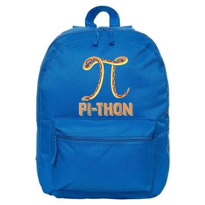 Funny Python Snake Math Pi Symbol Pi Day Meaningful Gift 16 in Basic Backpack