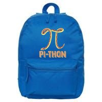 Funny Python Snake Math Pi Symbol Pi Day Meaningful Gift 16 in Basic Backpack