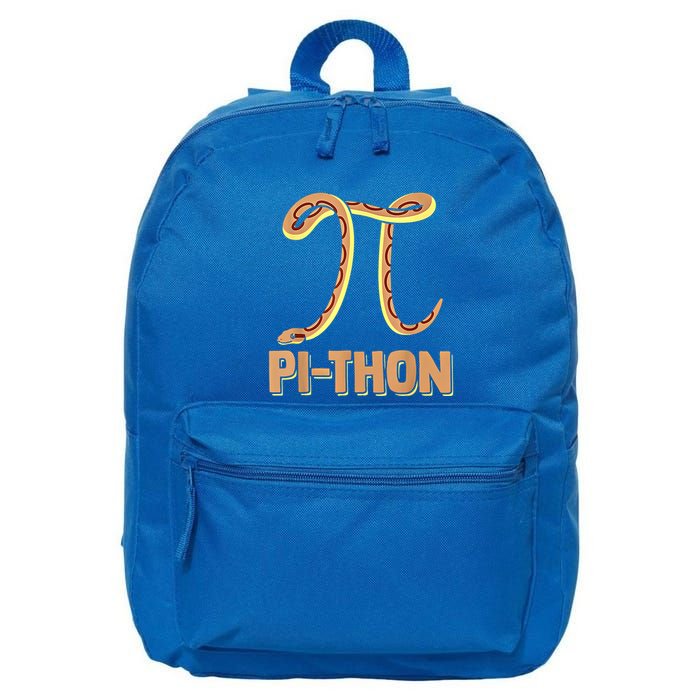 Funny Python Snake Math Pi Symbol Pi Day Meaningful Gift 16 in Basic Backpack