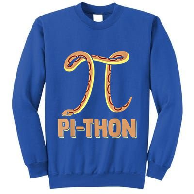 Funny Python Snake Math Pi Symbol Pi Day Meaningful Gift Tall Sweatshirt