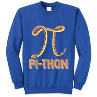 Funny Python Snake Math Pi Symbol Pi Day Meaningful Gift Tall Sweatshirt