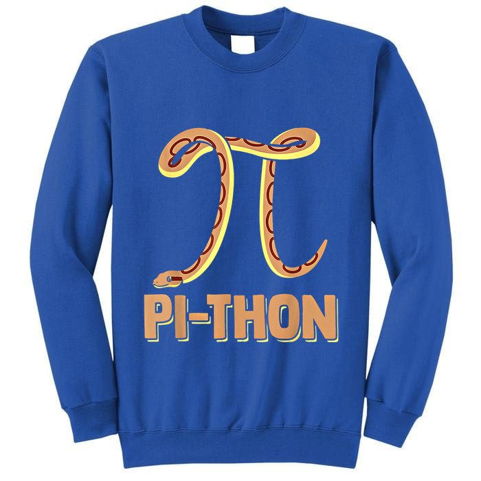 Funny Python Snake Math Pi Symbol Pi Day Meaningful Gift Tall Sweatshirt