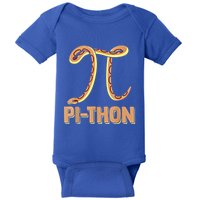 Funny Python Snake Math Pi Symbol Pi Day Meaningful Gift Baby Bodysuit