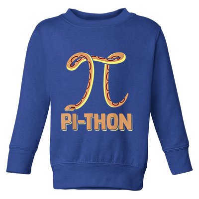 Funny Python Snake Math Pi Symbol Pi Day Meaningful Gift Toddler Sweatshirt