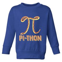 Funny Python Snake Math Pi Symbol Pi Day Meaningful Gift Toddler Sweatshirt