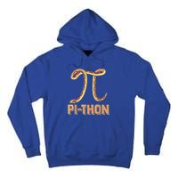 Funny Python Snake Math Pi Symbol Pi Day Meaningful Gift Tall Hoodie