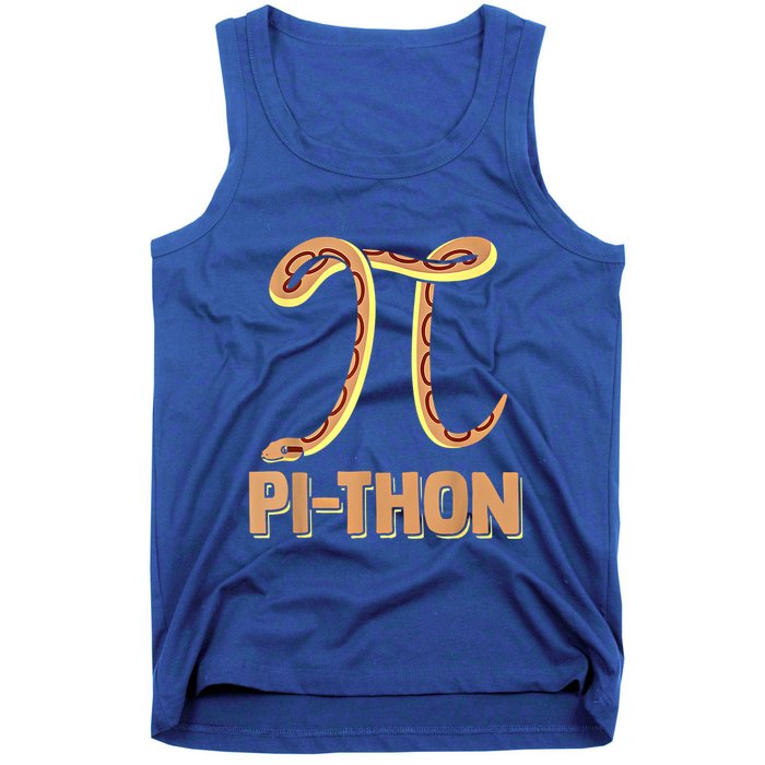 Funny Python Snake Math Pi Symbol Pi Day Meaningful Gift Tank Top