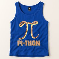 Funny Python Snake Math Pi Symbol Pi Day Meaningful Gift Tank Top