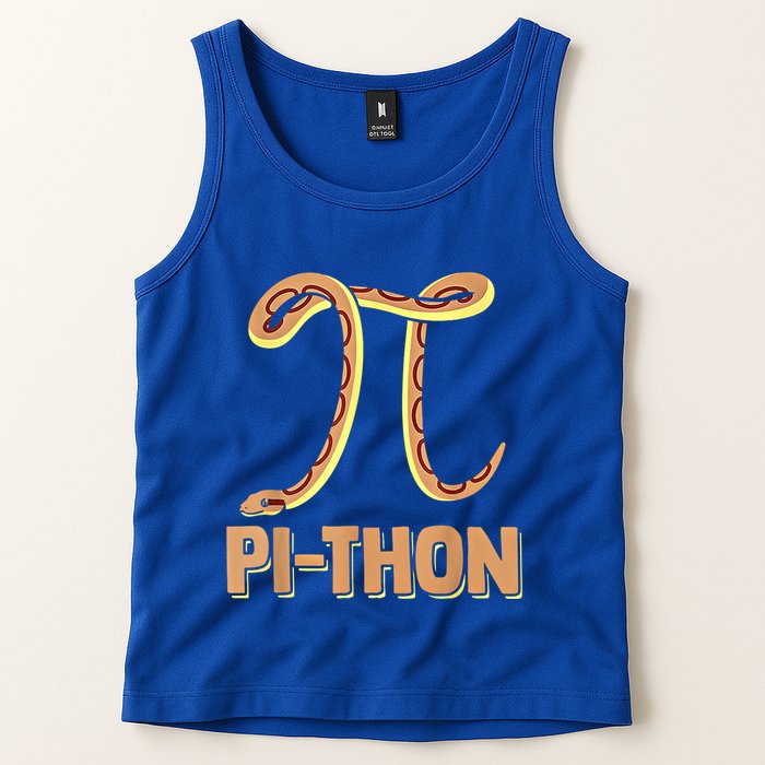 Funny Python Snake Math Pi Symbol Pi Day Meaningful Gift Tank Top