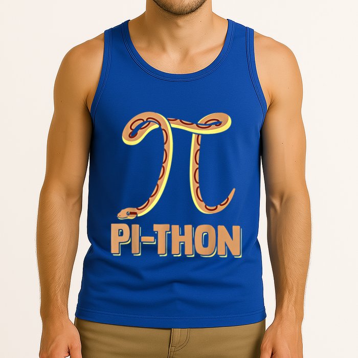 Funny Python Snake Math Pi Symbol Pi Day Meaningful Gift Tank Top