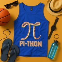 Funny Python Snake Math Pi Symbol Pi Day Meaningful Gift Tank Top