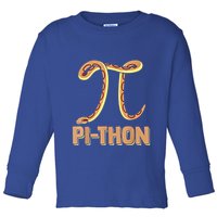 Funny Python Snake Math Pi Symbol Pi Day Meaningful Gift Toddler Long Sleeve Shirt