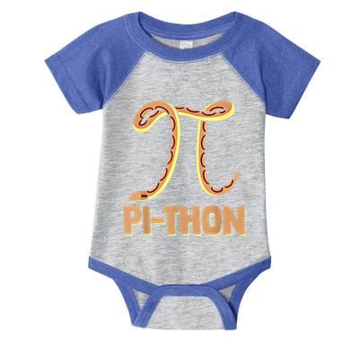 Funny Python Snake Math Pi Symbol Pi Day Meaningful Gift Infant Baby Jersey Bodysuit