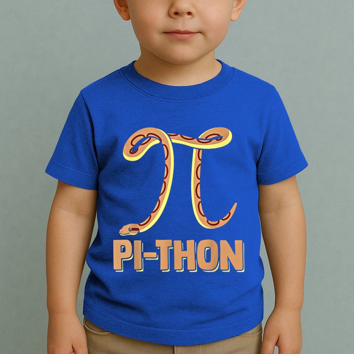 Funny Python Snake Math Pi Symbol Pi Day Meaningful Gift Toddler T-Shirt