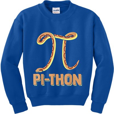 Funny Python Snake Math Pi Symbol Pi Day Meaningful Gift Kids Sweatshirt