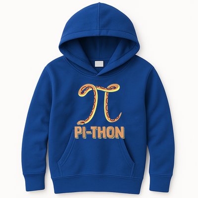 Funny Python Snake Math Pi Symbol Pi Day Meaningful Gift Kids Hoodie