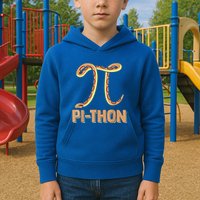 Funny Python Snake Math Pi Symbol Pi Day Meaningful Gift Kids Hoodie