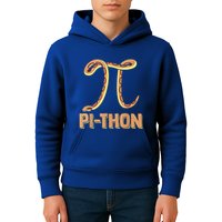 Funny Python Snake Math Pi Symbol Pi Day Meaningful Gift Kids Hoodie