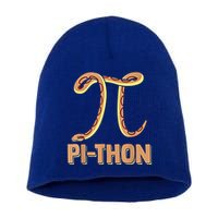Funny Python Snake Math Pi Symbol Pi Day Meaningful Gift Short Acrylic Beanie