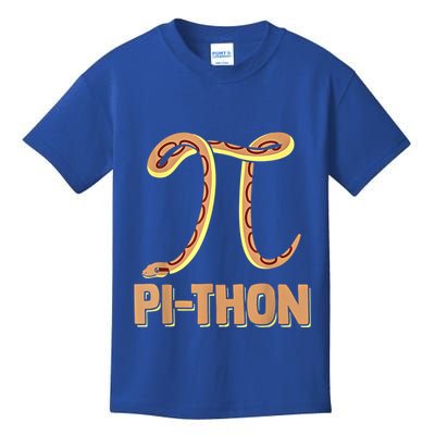 Funny Python Snake Math Pi Symbol Pi Day Meaningful Gift Kids T-Shirt
