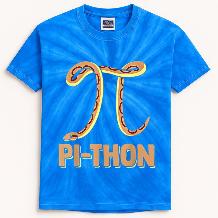 Funny Python Snake Math Pi Symbol Pi Day Meaningful Gift Kids Tie-Dye T-Shirt