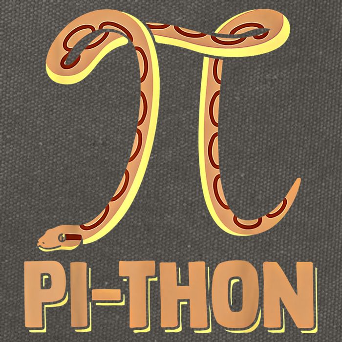 Funny Python Snake Math Pi Symbol Pi Day Meaningful Gift Cotton Canvas Backpack