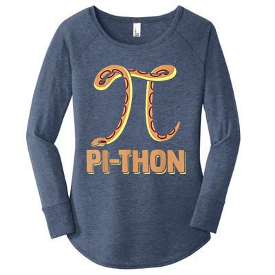 Funny Python Snake Math Pi Symbol Pi Day Meaningful Gift Women's Perfect Tri Tunic Long Sleeve Shirt