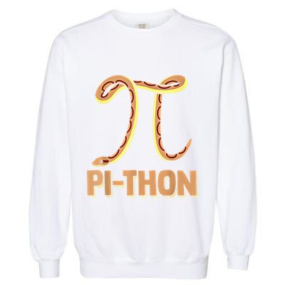 Funny Python Snake Math Pi Symbol Pi Day Meaningful Gift Garment-Dyed Sweatshirt