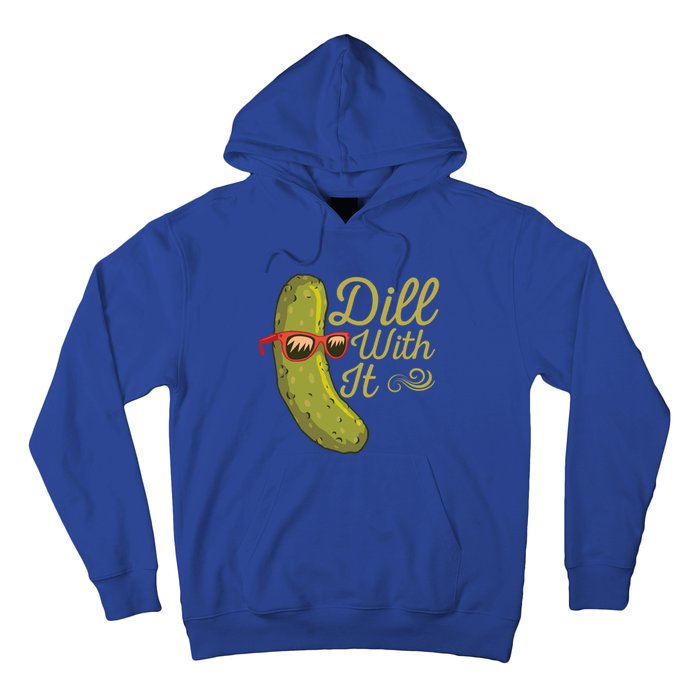 Funny Pickle Sunglasses Cucumber Lovers Dill With It Pickle Gift Hoodie