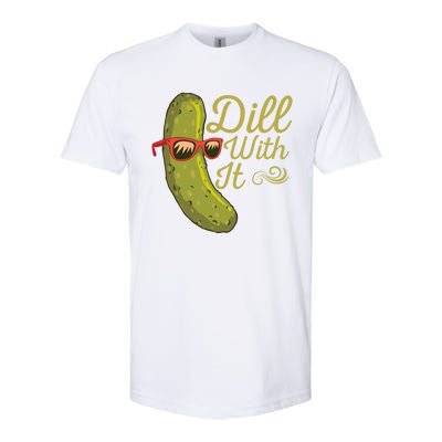 Funny Pickle Sunglasses Cucumber Lovers Dill With It Pickle Gift Softstyle CVC T-Shirt