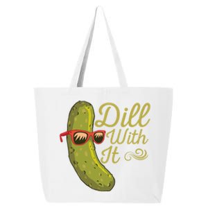 Funny Pickle Sunglasses Cucumber Lovers Dill With It Pickle Gift 25L Jumbo Tote