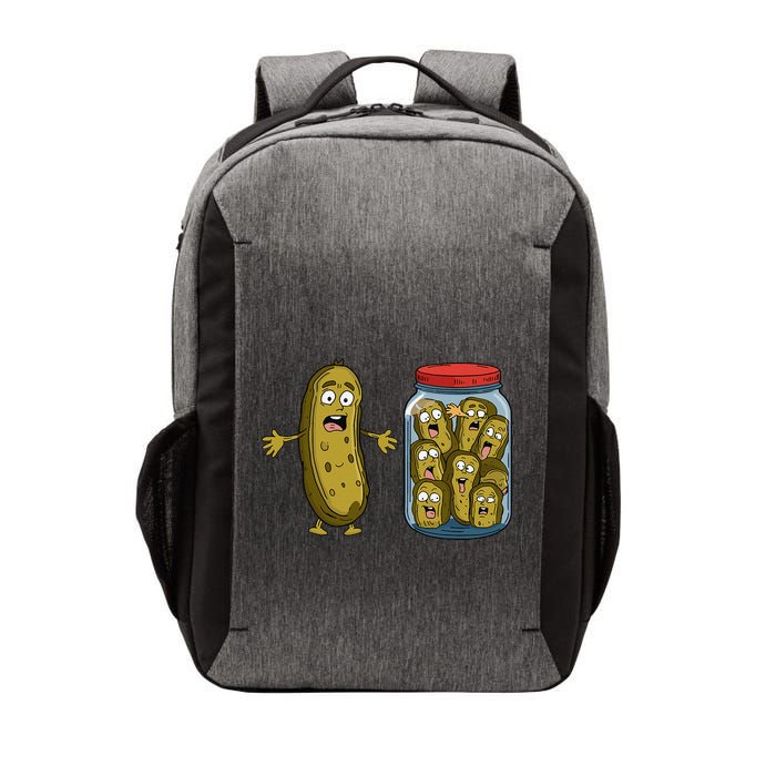 Funny Pickle Surprise A Cucumber And A Jar Of Sliced Pickles Vector Backpack