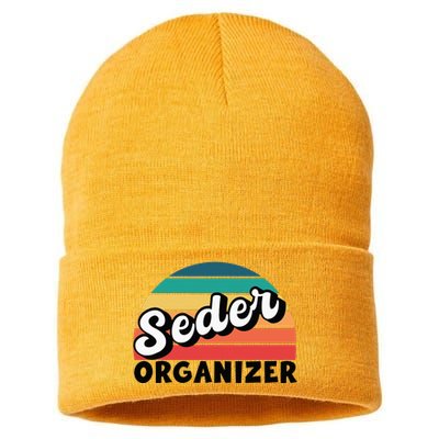 Funny Passover Seder Organizer Jewish Passover Leader Sustainable Knit Beanie