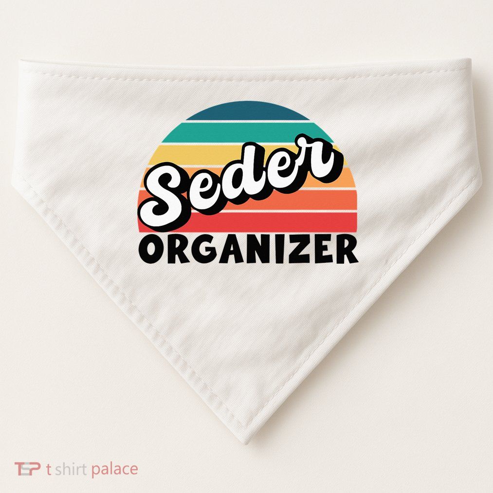 Funny Passover Seder Organizer Jewish Passover Leader USA-Made Doggie Bandana