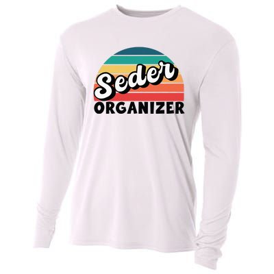 Funny Passover Seder Organizer Jewish Passover Leader Cooling Performance Long Sleeve Crew