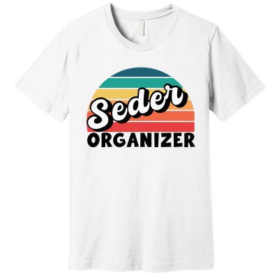 Funny Passover Seder Organizer Jewish Passover Leader Premium T-Shirt