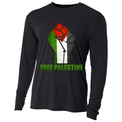 Free Palestine Supports Palestine And Arab Gift Cooling Performance Long Sleeve Crew