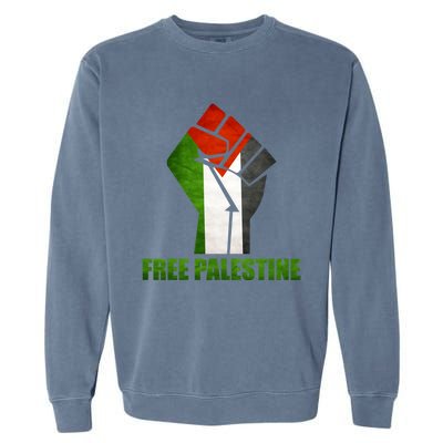 Free Palestine Supports Palestine And Arab Gift Garment-Dyed Sweatshirt