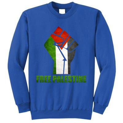 Free Palestine Supports Palestine And Arab Gift Tall Sweatshirt