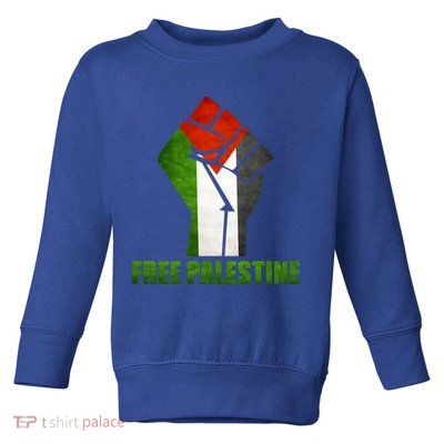 Free Palestine Supports Palestine And Arab Gift Toddler Sweatshirt