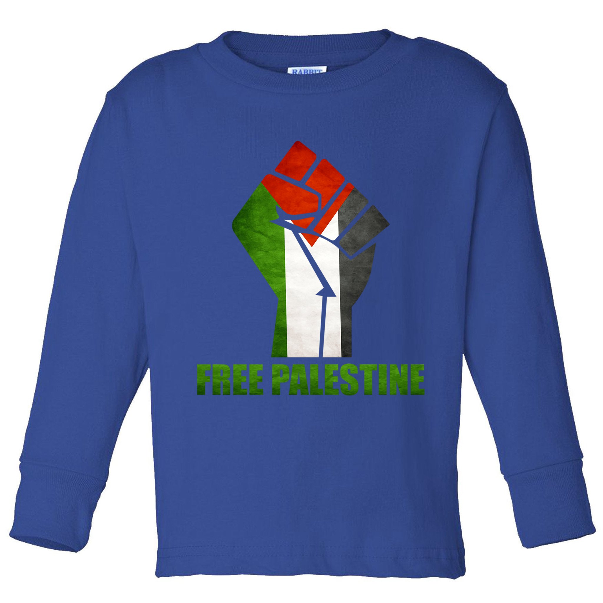 Free Palestine Supports Palestine And Arab Gift Toddler Long Sleeve Shirt