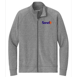 Funny Party Send It Stretch Full-Zip Cadet Jacket