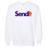 Funny Party Send It Garment-Dyed Sweatshirt