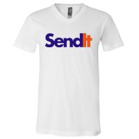 Funny Party Send It V-Neck T-Shirt