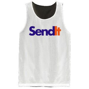 Funny Party Send It Mesh Reversible Basketball Jersey Tank